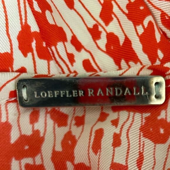 Loeffler Randall Silk Print Blouse Size 2 - Picture 3 of 10